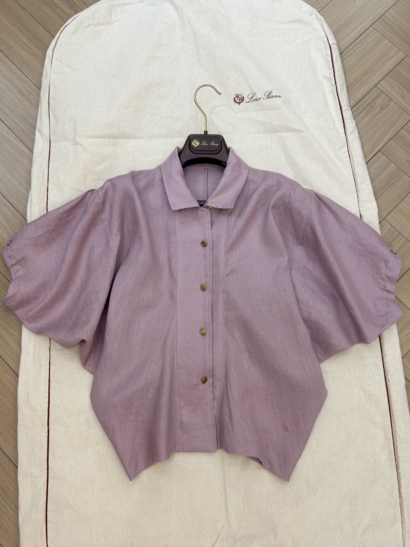 NO:859118,L doll collar linen top original custom size 36 38 40 ready for sale, loro piana,19860909L娃娃领亚麻上衣 原版定制 尺码36 38 40 现货发售,,loro piana,,Women's clothing