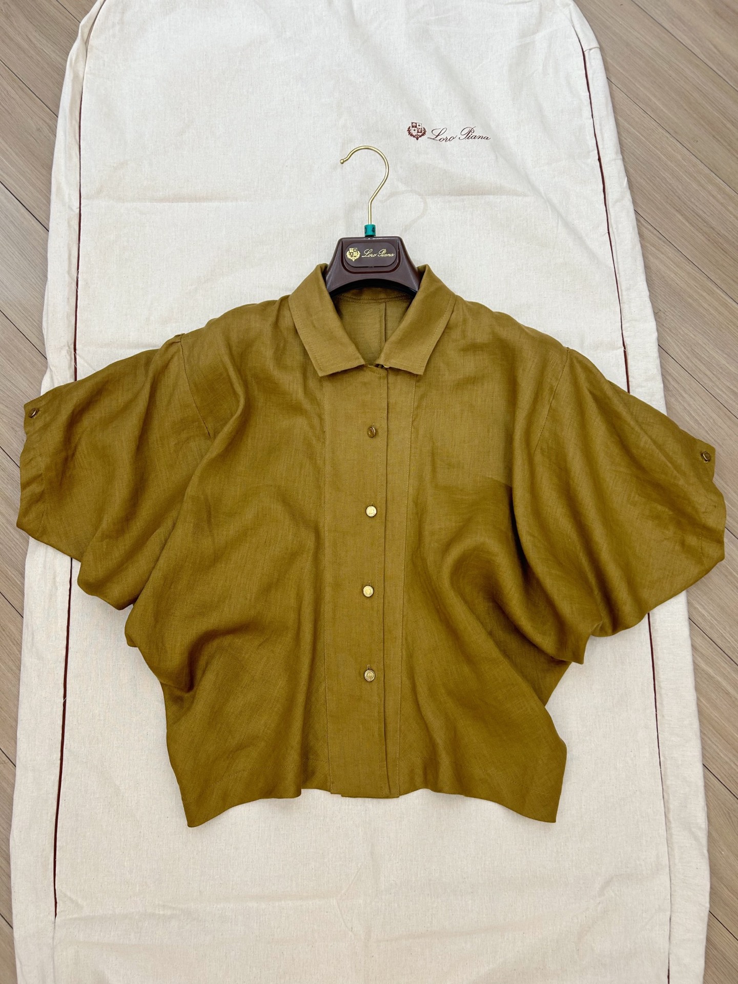NO:841728,L doll collar linen top size 36 38 40 ready for sale, loro piana,19860909L娃娃领亚麻上衣 尺码36 38 40 现货发售,,loro piana,,Women's clothing
