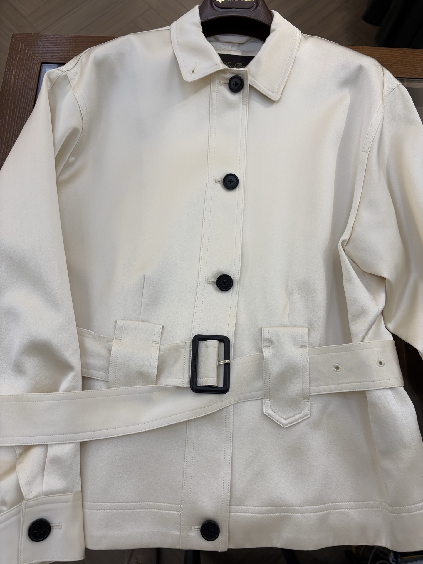 Elegant Silk Blend Belted Jacket - Designer Style, Sizes 36-40 2 i1743394235585 3426 0 0