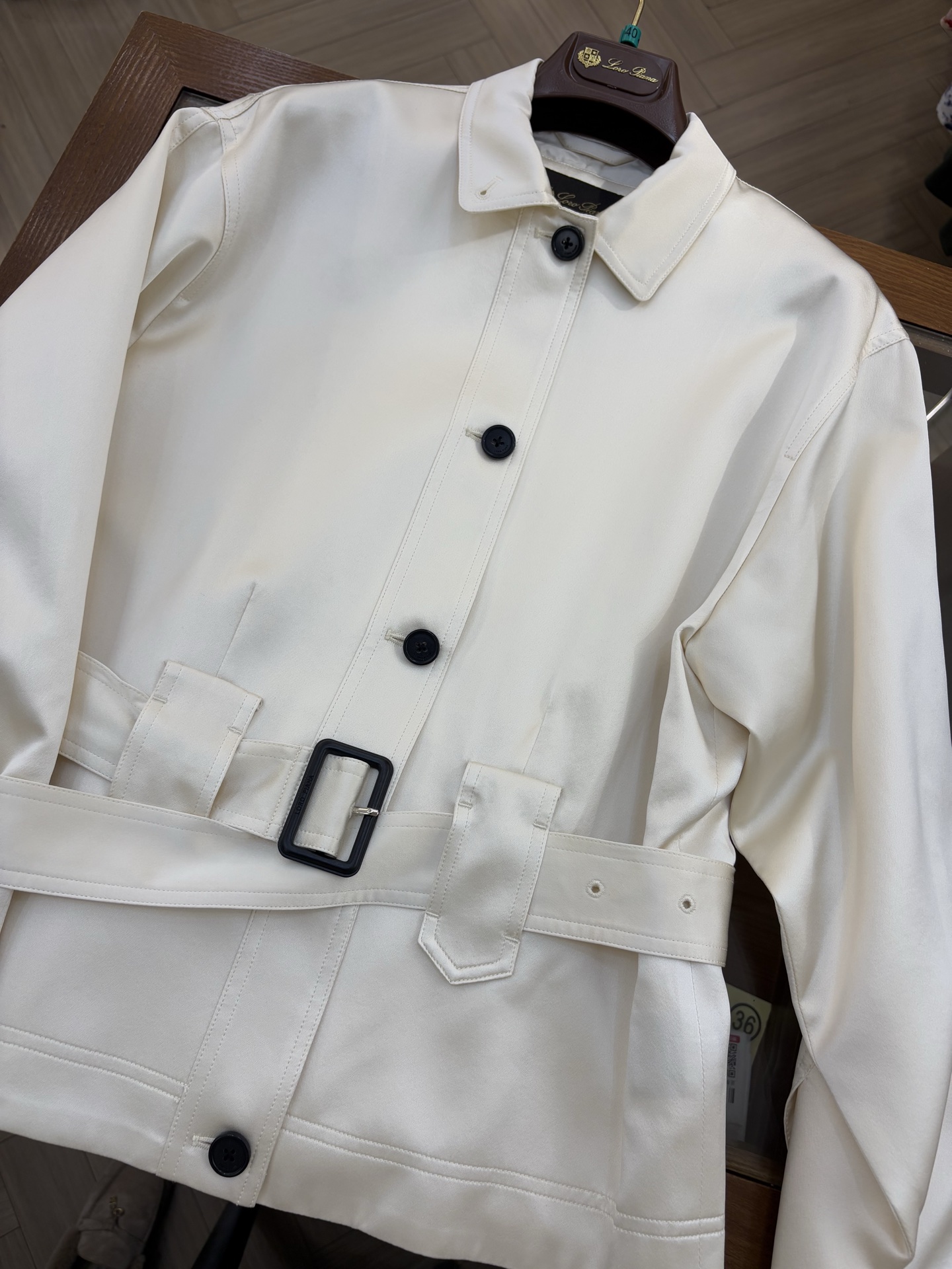 Elegant Silk Blend Belted Jacket - Designer Style, Sizes 36-40 3 i1743394235585 4714 0 2