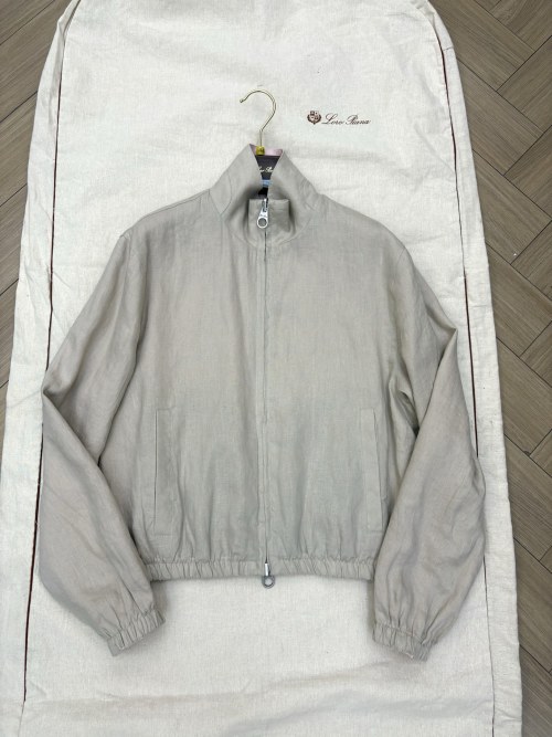 Loro Piana Reversible Jacket - Beige Outer, Pink Inner - Sizes 36, 38, 40 1 Loro Piana Reversible Jacket - Beige Outer, Pink Inner - Sizes 36, 38, 40