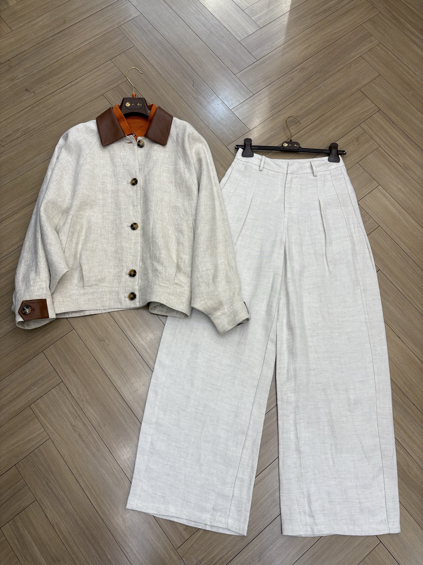 NO:791888,Linen jacket + Tencel linen pants, sizes 36 38 40, ready for sale, jackets & coats,19860909亚麻外套＋天丝亚麻裤 尺码36 38 40现货发售,,jackets & coats,,Women's clothing
