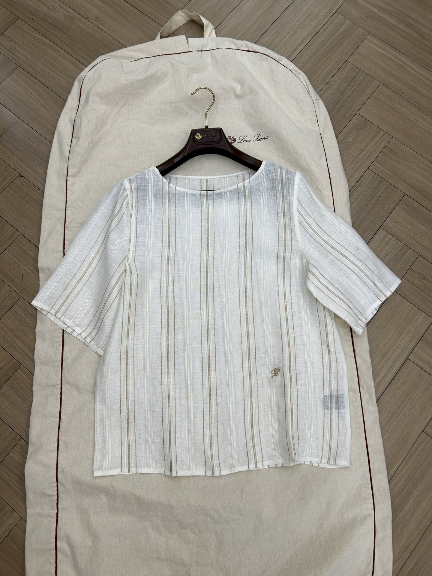 NO:800839,loroiana summer exclusive old money style linen short-sleeved original customized size 36 38 40 ready for sale, loro piana, T-shirt,19860909loroiana夏日专属老钱风亚麻短袖 原版定制 尺码36 38 40 现货发售,,loro piana,T-shirt,,Women's clothing
