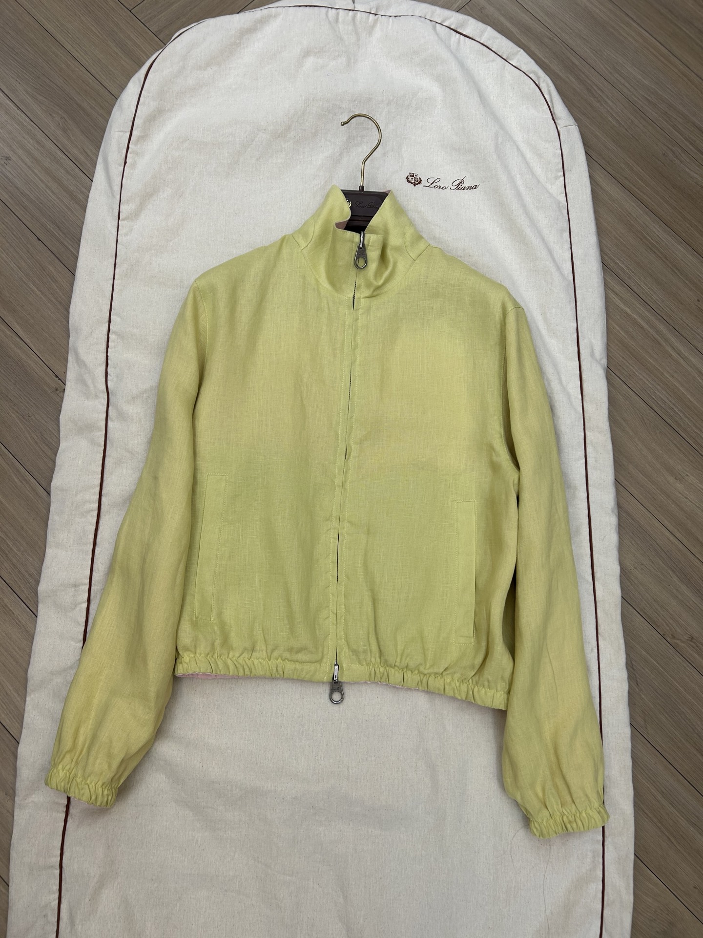 NO:842491,L new jacket reversible yellow (pink) color original customized size 36 38 40 ready for sale, loro piana, jackets & coats,19860909L新款夹克双面可穿 黄(粉)色 原版定制 尺码36 38 40 现货发售,,loro piana,jackets & coats,,Women's clothing