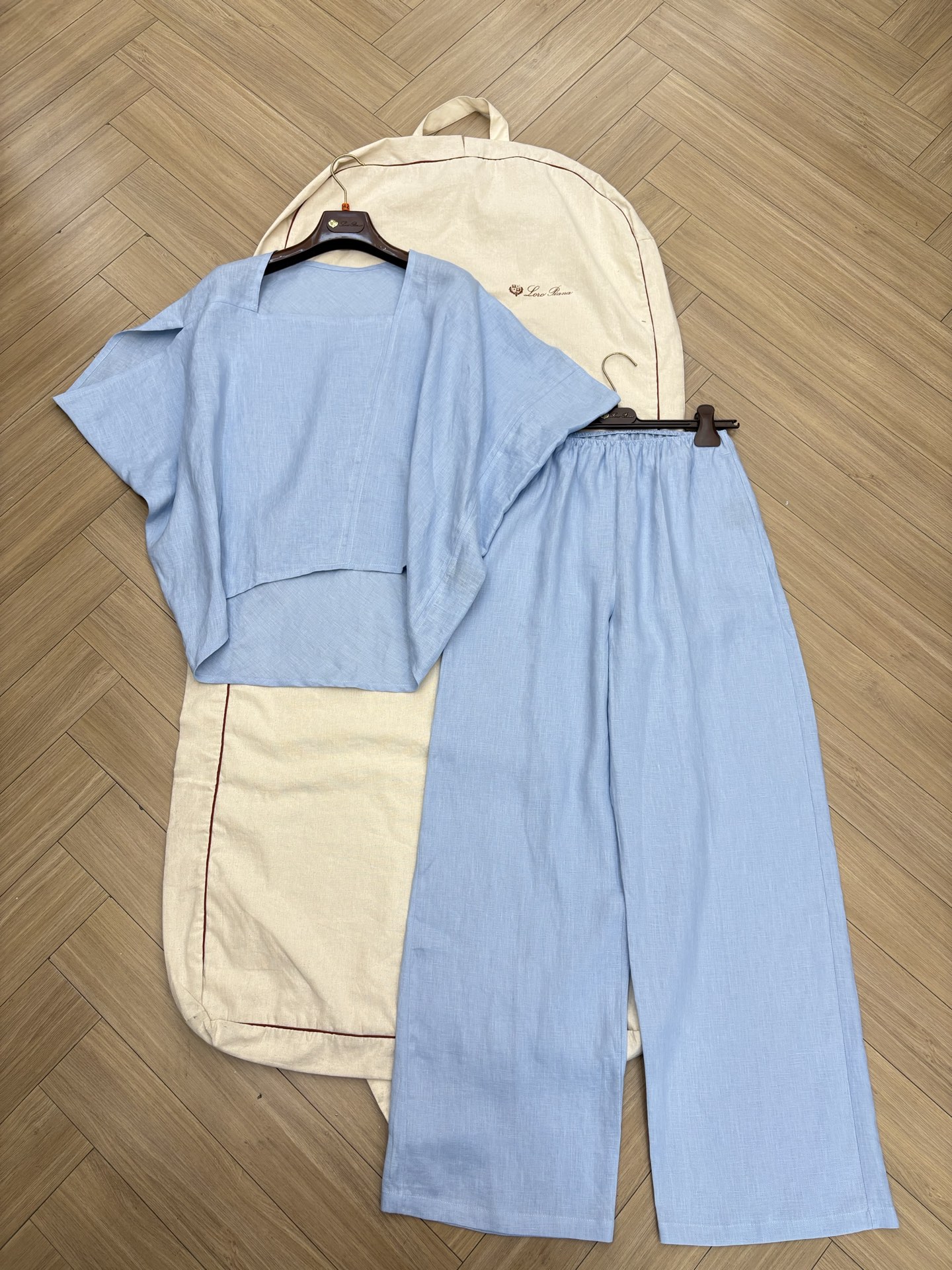 NO:888680,New linen suit blue size 36 38 40 ready for sale,,19860909新款亚麻套装 蓝色 尺码36 38 40现货发售,,,Women's clothing