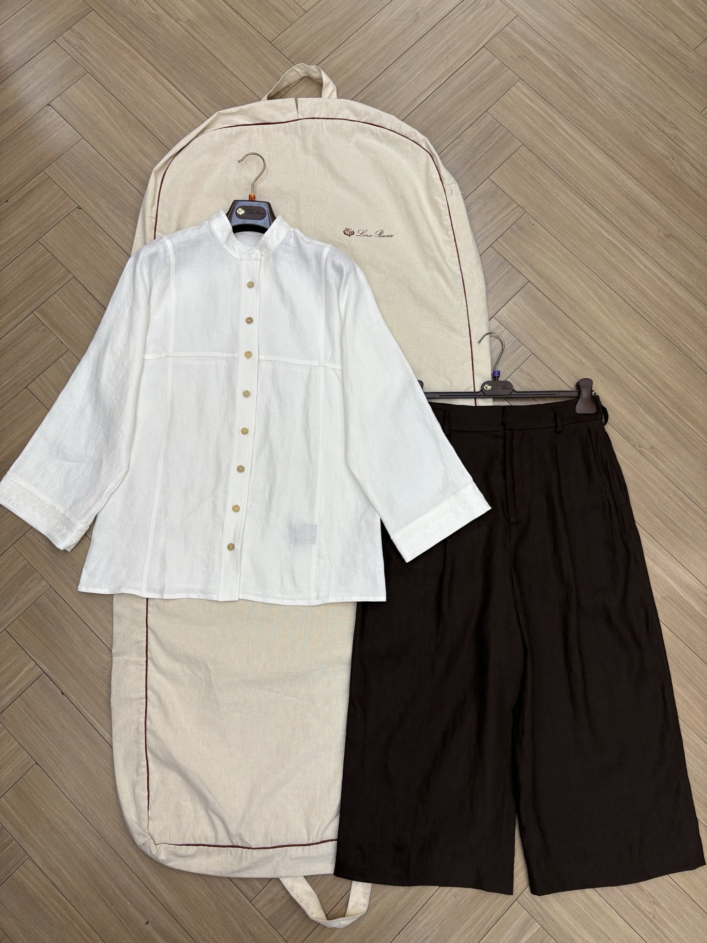 NO:903990,New linen top and nine-point linen pants, sizes 36, 38, 40, ready for sale,,19860909新款亚麻上衣九分亚麻裤 尺码36 38 40现货发售,,,Women's clothing