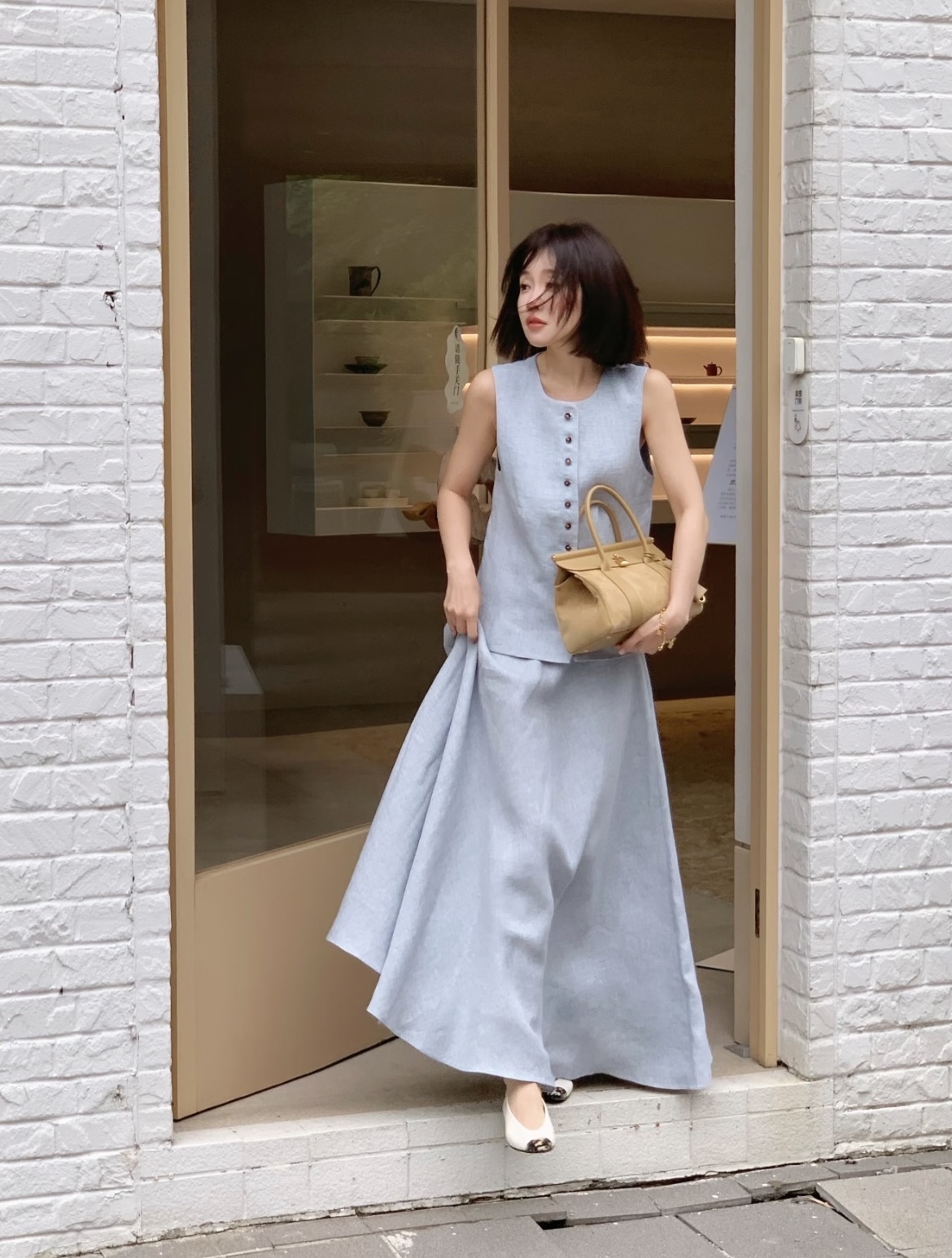 NO:958165,Vest and skirt 36 38 40 ready stock,,skirts,19860909马甲半裙 36 38 40 现货,,skirts,,Women's clothing
