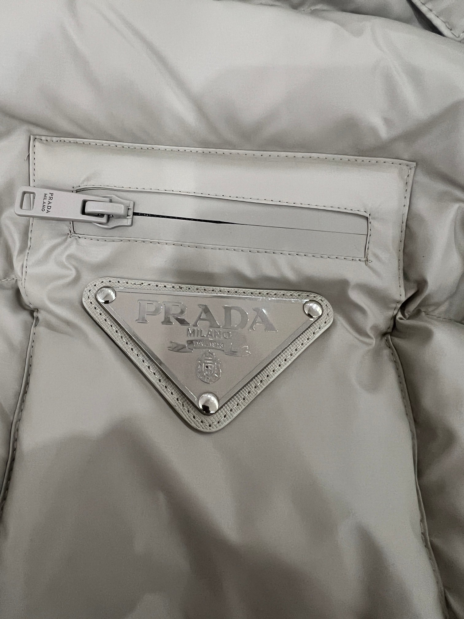 High-quality PRADA Black Vinyl Jacket with Hood, Men's Sizes 48-56, White Goose Down.-Big cat