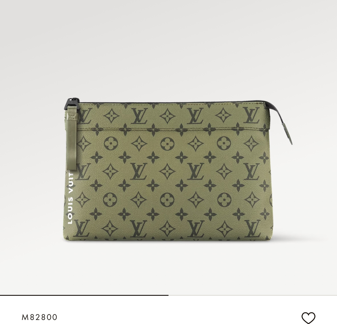Pochette Voyage Souple Clutch M82800 Green Flower Official Reference Picture