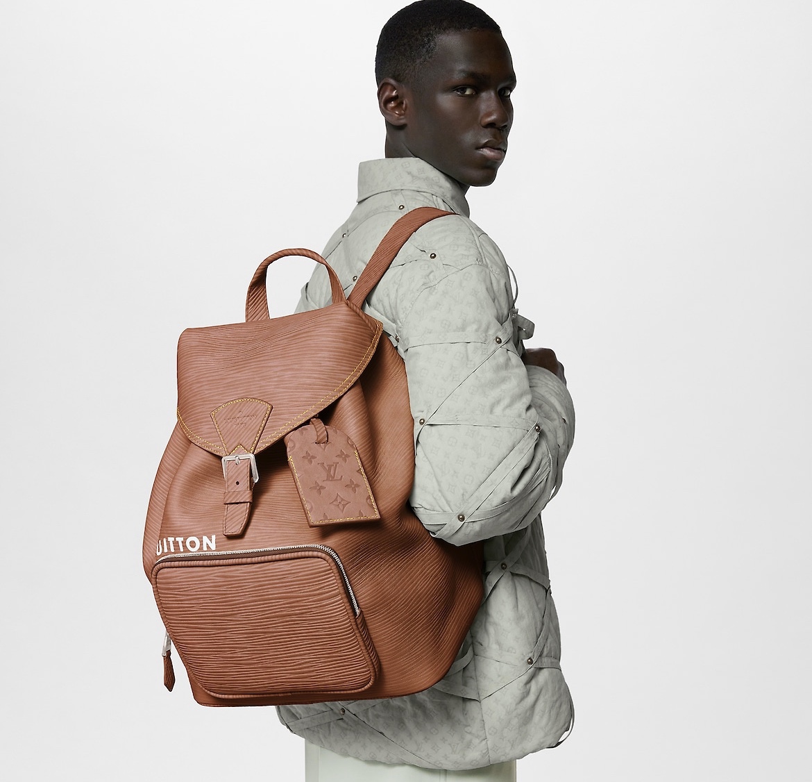 Louis Vuitton LV Montsouris Bags Backpack Caramel Epi M23099