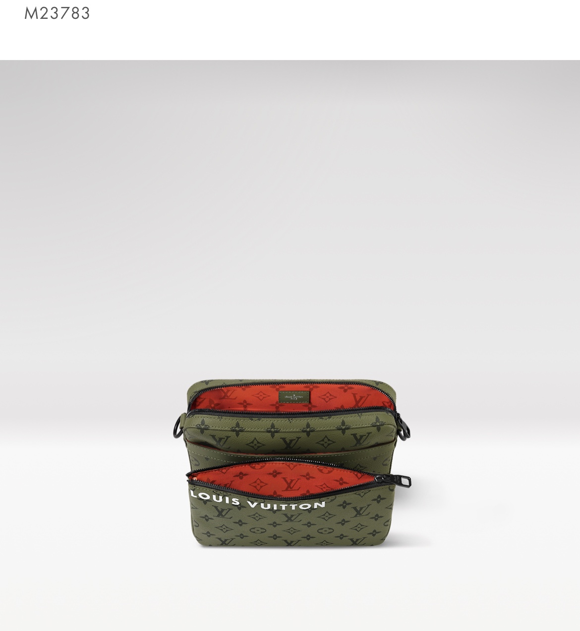 Louis Vuitton LV Trio messenger bag M23783 green flower reference picture