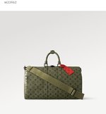 Louis Vuitton LV Keepall Travel Bags 1:1 Replica
 Green Monogram Canvas Fall Collection M23962