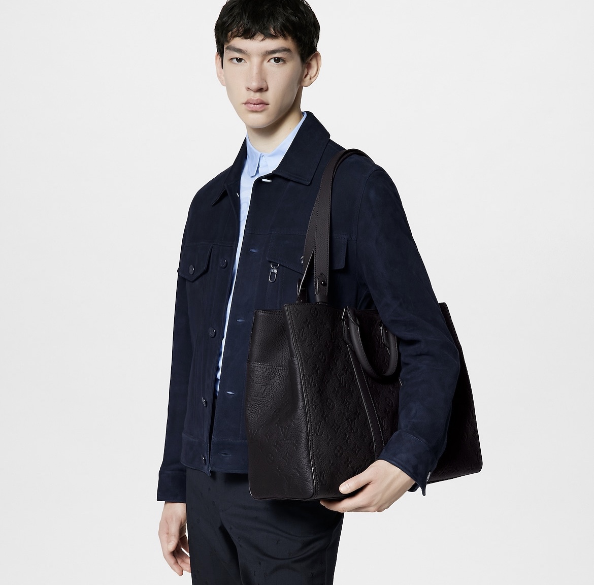 Louis Vuitton LV Sac Plat Bags Handbags Black M21865