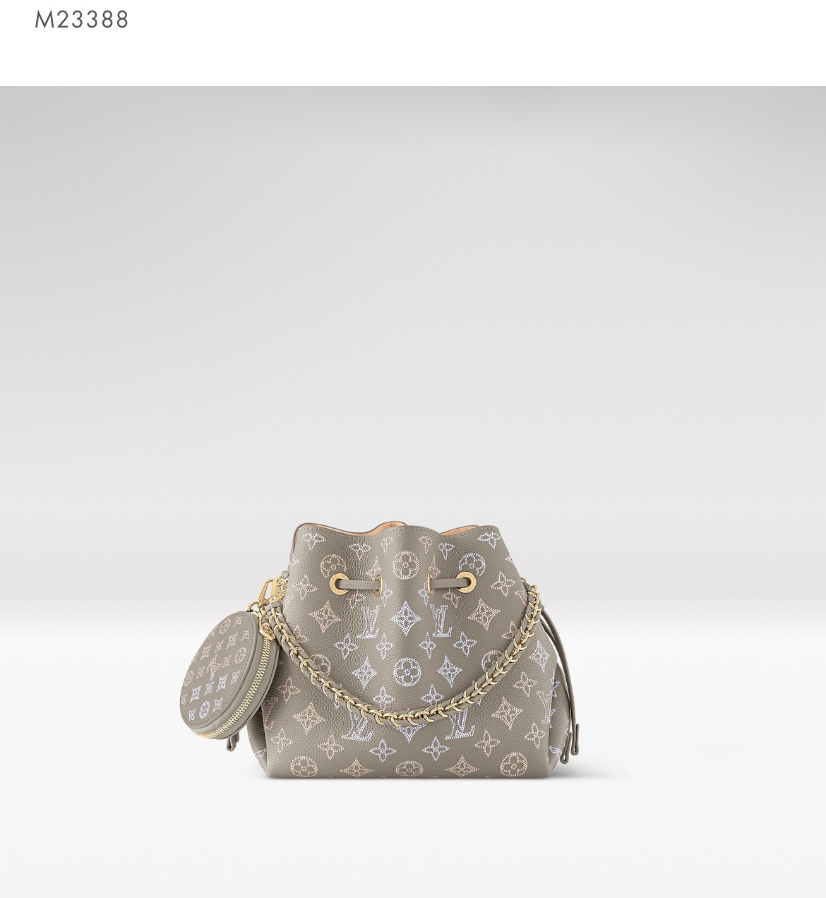 Louis Vuitton LV Bella Bucket Bag Officially On Sale M23388 Gray Gradient (Punched)