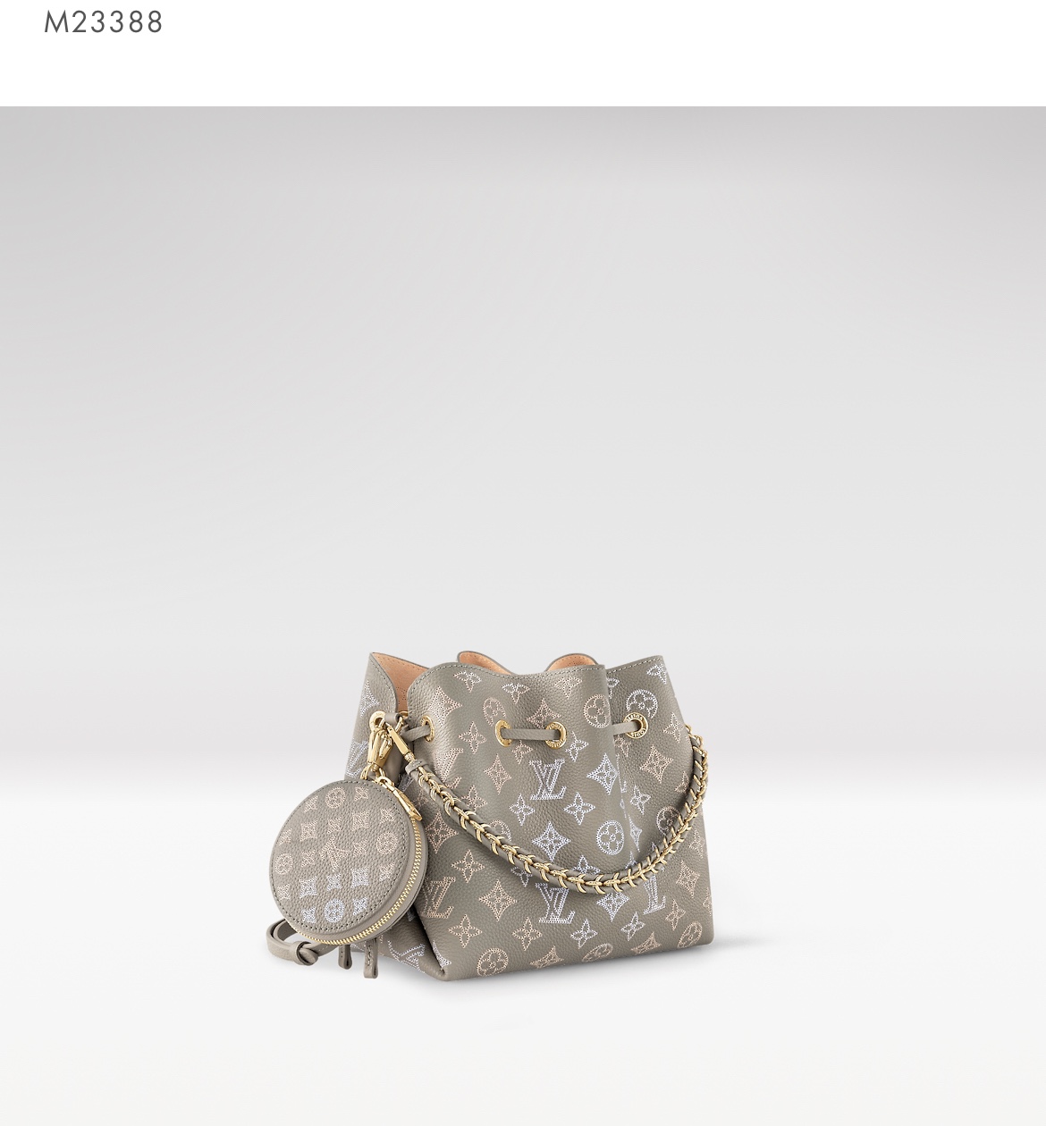 Louis Vuitton LV Bella Bucket Bag Officially On Sale M23388 Gray Gradient (Punched)