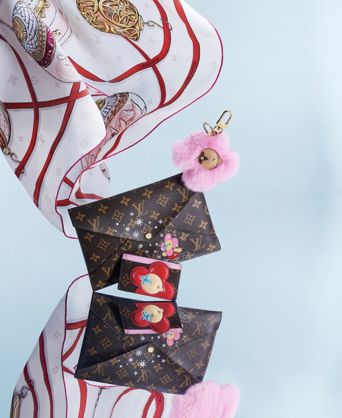 [Kirigami Pochette Clutch 2023 Christmas] M62034 82655 Silk Screen Upper Body Picture