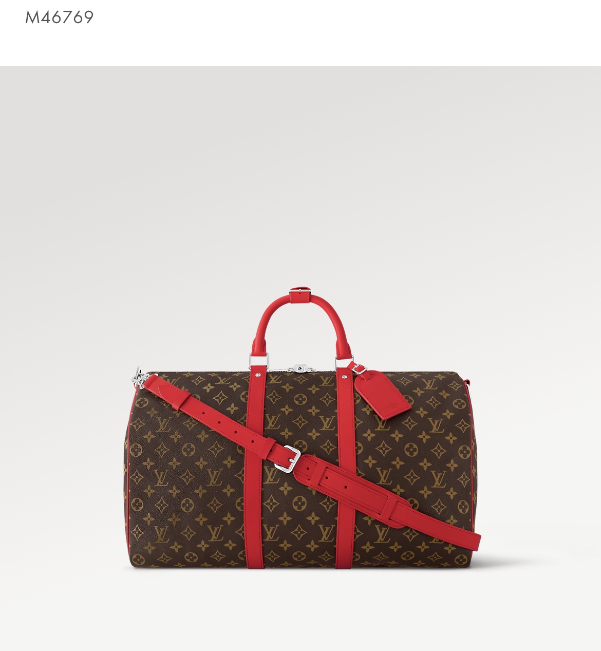 Louis Vuitton LV Keepall Travel Bags Red Canvas Fabric M41416
