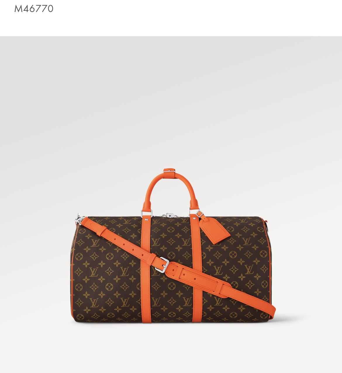 Louis Vuitton LV Keepall Travel Bags Orange Canvas Fabric M41416