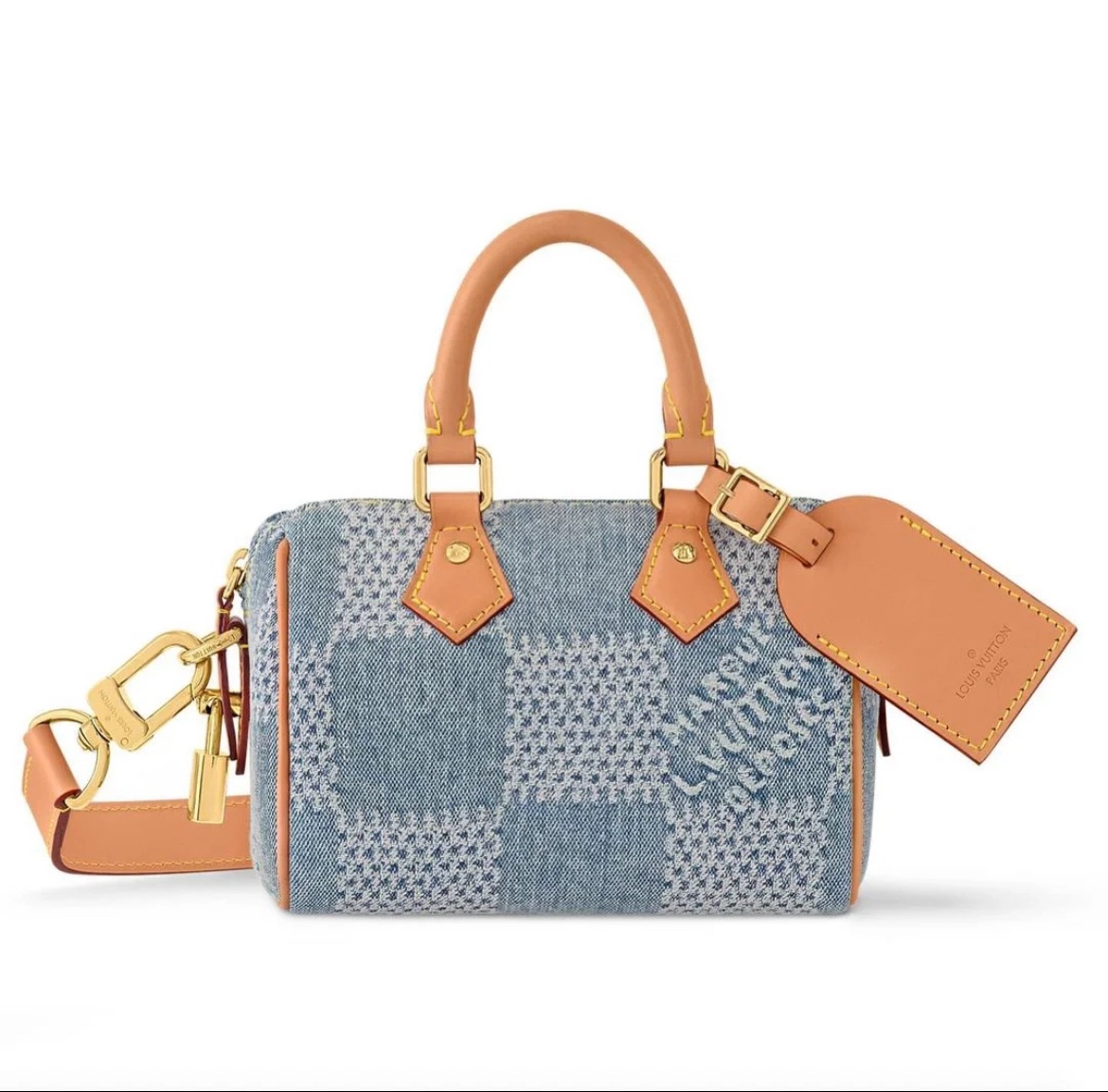 Website om replica te kopen
 Louis Vuitton LV Speedy Tassen handtassen Blauw Gitter N40682
