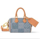 Website om replica te kopen
 Louis Vuitton LV Speedy Tassen handtassen Blauw Gitter N40682