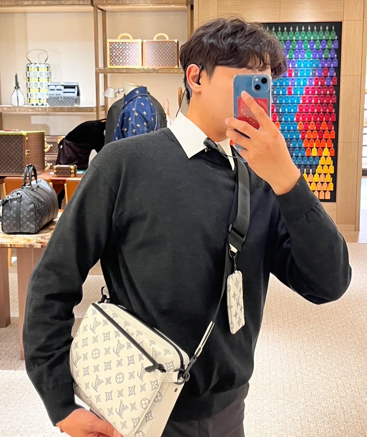 Replica migliore Borse Messenger Bianco MM24753 8 i1714370154 894 4