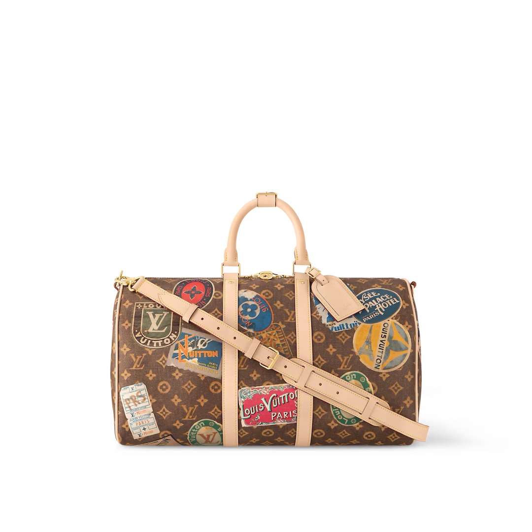 Louis Vuitton [KEEPALL BANDOULIERE 45 travel bag] M24960 presbyopia (badge) reference picture more than 30,000
