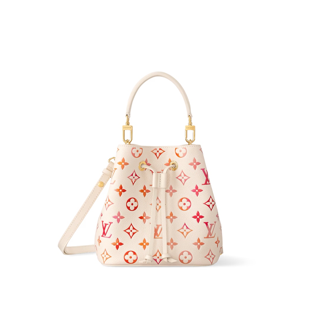 Louis Vuitton [NeoNoe BB bucket bag] M24649 strawberry red (silk screen) reference picture