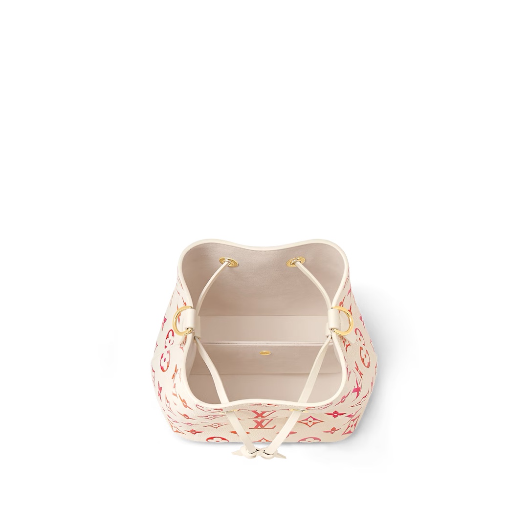 Louis Vuitton [NeoNoe BB bucket bag] M24649 strawberry red (silk screen) reference picture