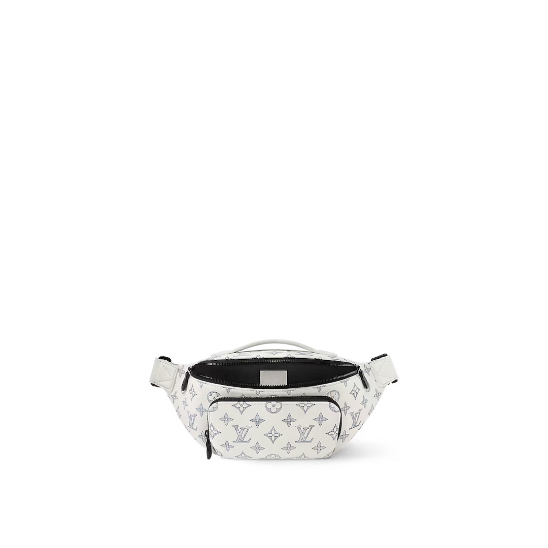 Louis Vuitton [Rush Bumbag Waist Bag] M25227 White (Stripe Embossed) Reference Picture