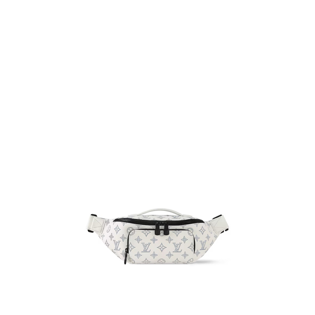 Louis Vuitton [Rush Bumbag Waist Bag] M25227 White (Stripe Embossed) Reference Picture
