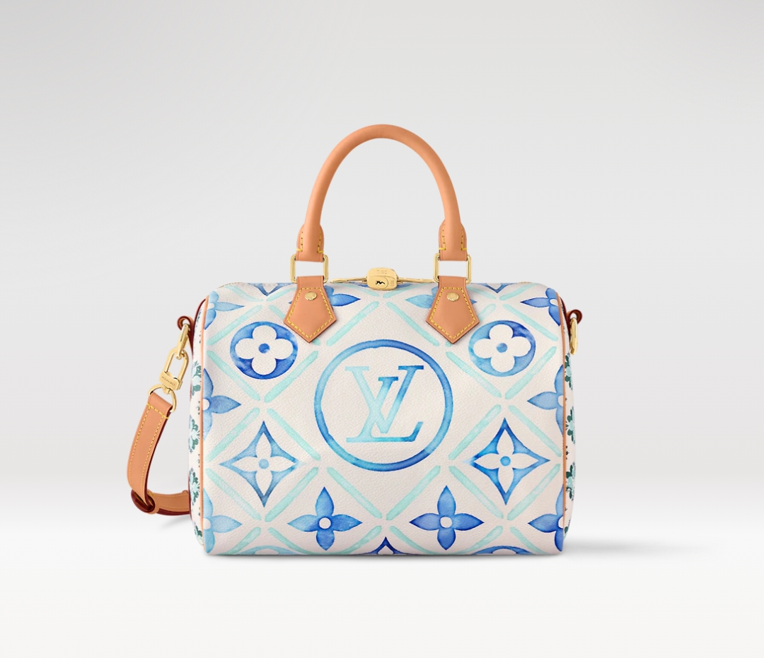 Louis Vuitton LV Speedy Sacs À Main Bleu Série d’été M11264