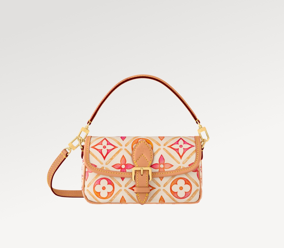 Louis Vuitton LV Diane Kopiëren
 Tassen handtassen Rood Canvas Zomercollectie M83621