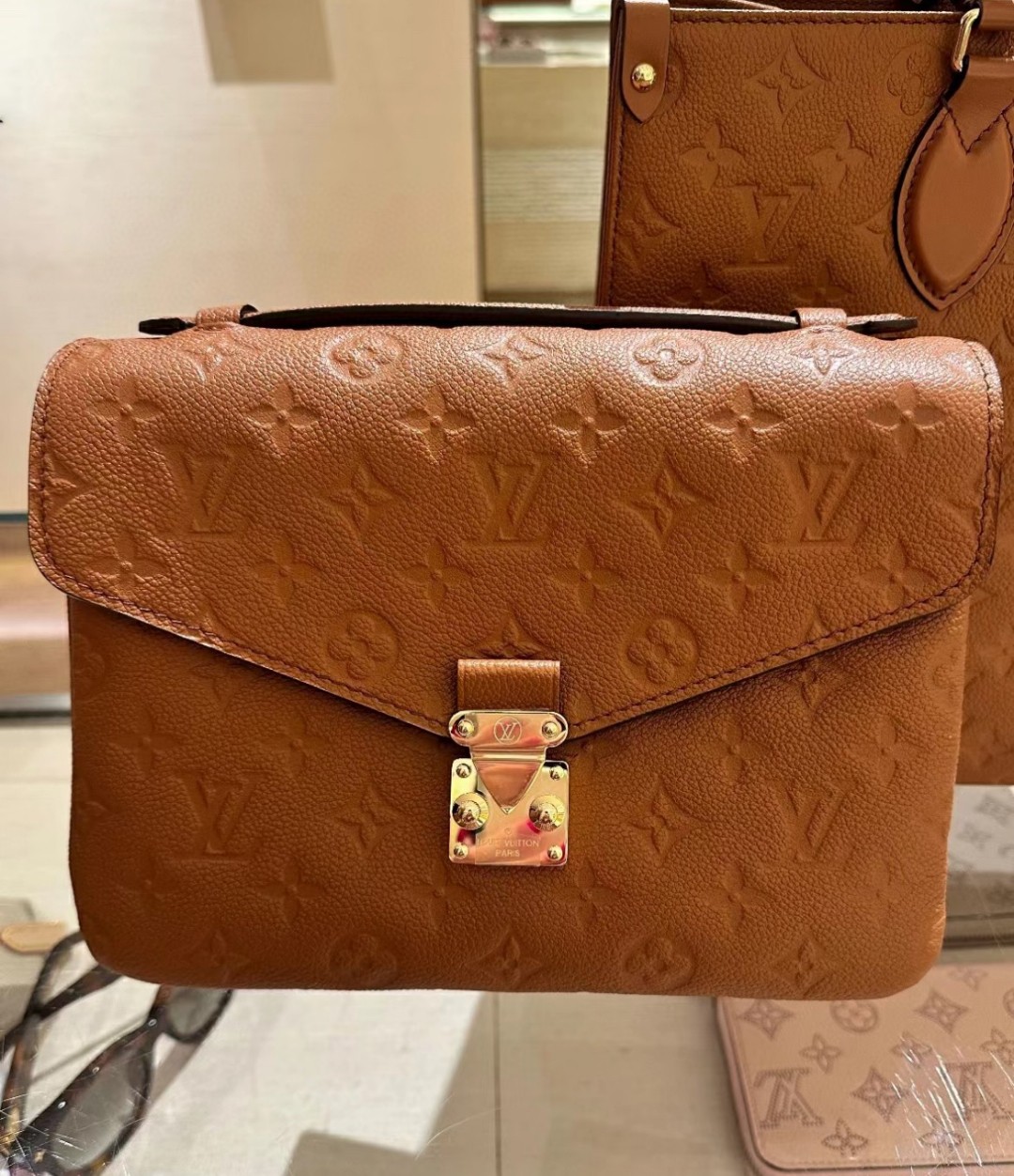 Louis Vuitton LV Pochette MeTis Tassen handtassen Bruin M41487