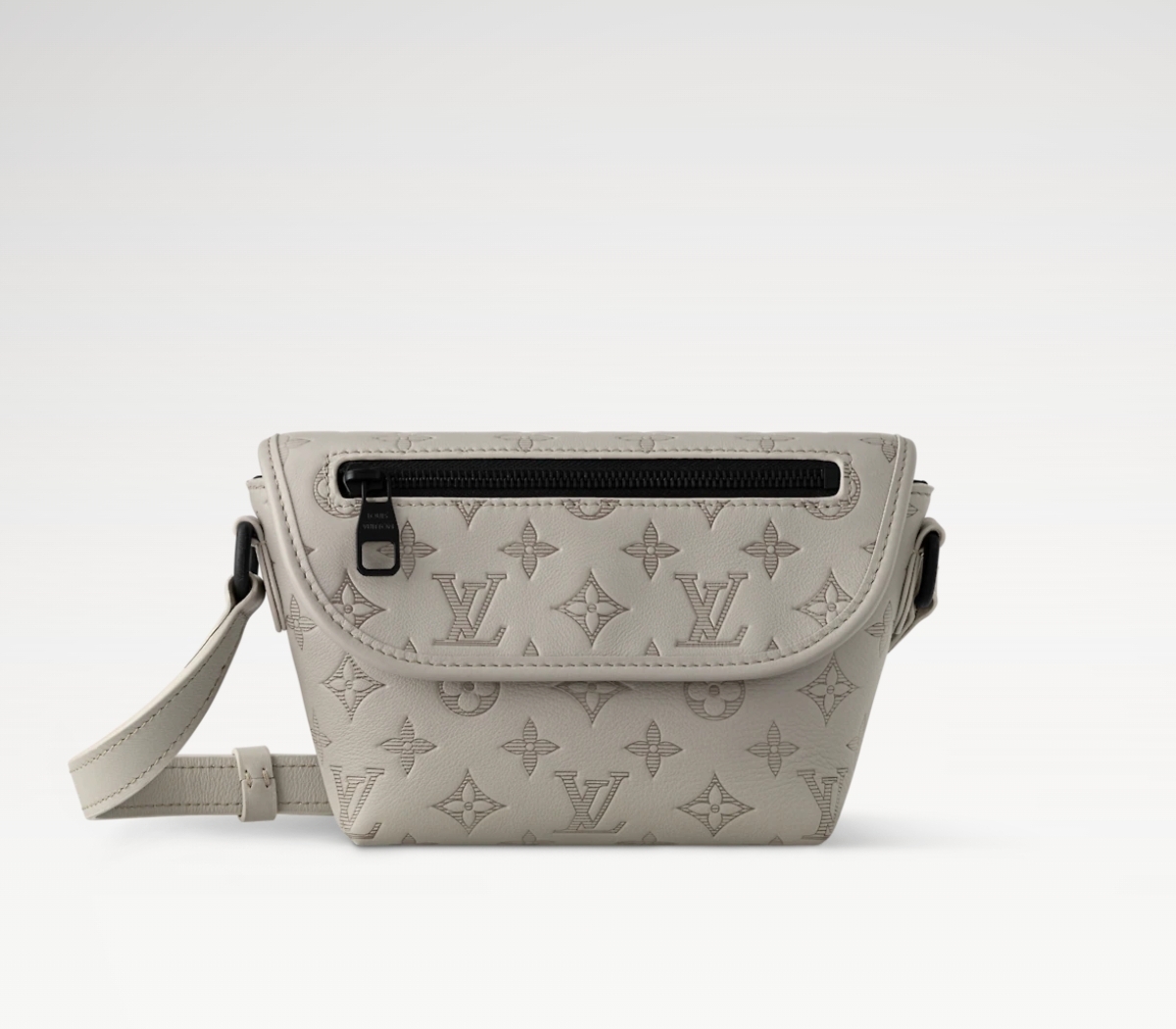 【PULSE 迷你邮差手袋】m12636 14794 新灰色（条纹压花）参考图