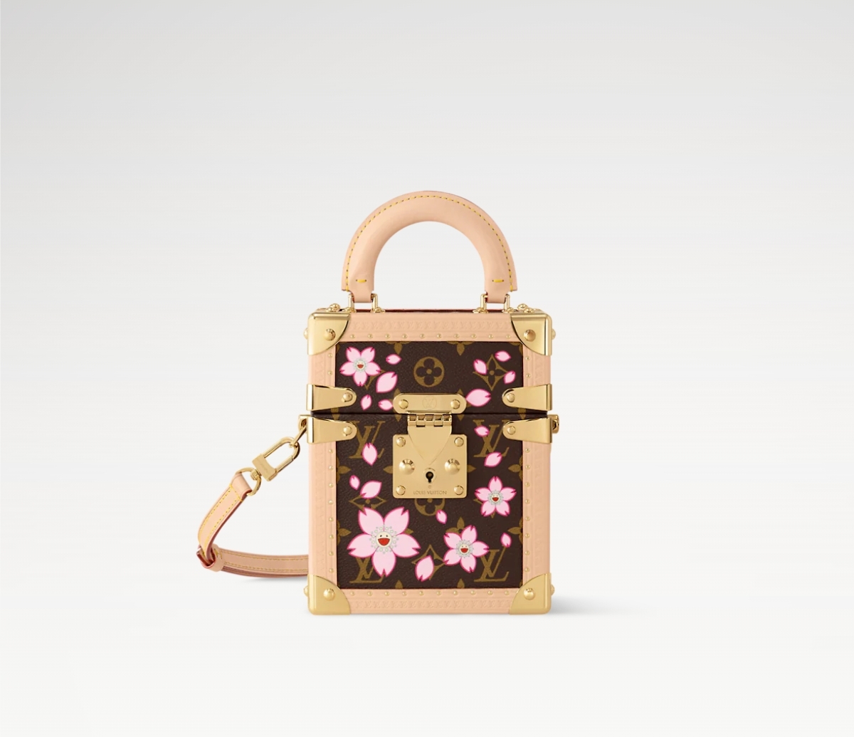 【Camera Box 硬箱手袋】M14173 老花/樱花 （村上隆） 参考图