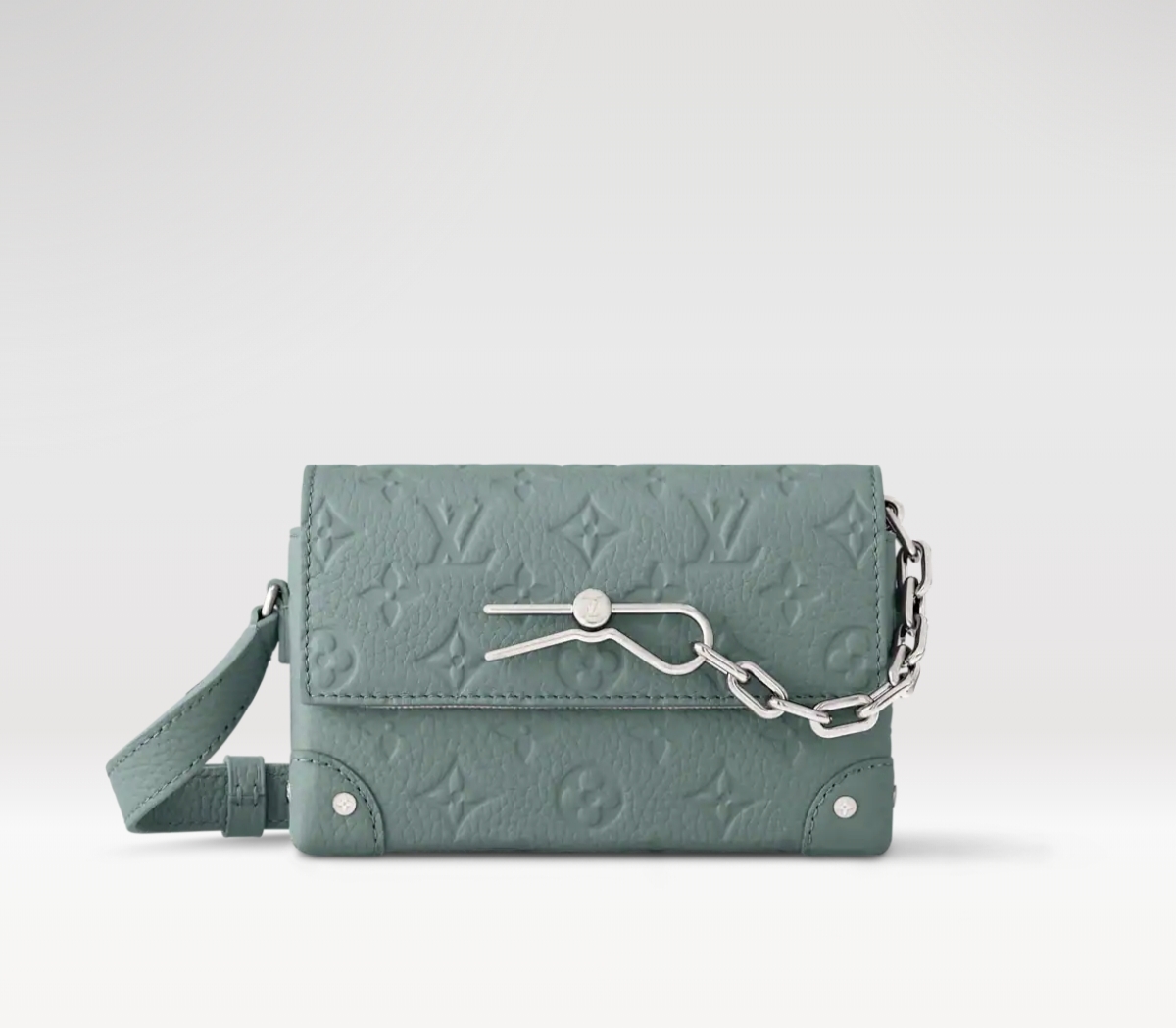 【STEAMER 迷你手袋】M81746 13889灰绿色（压花）参考图