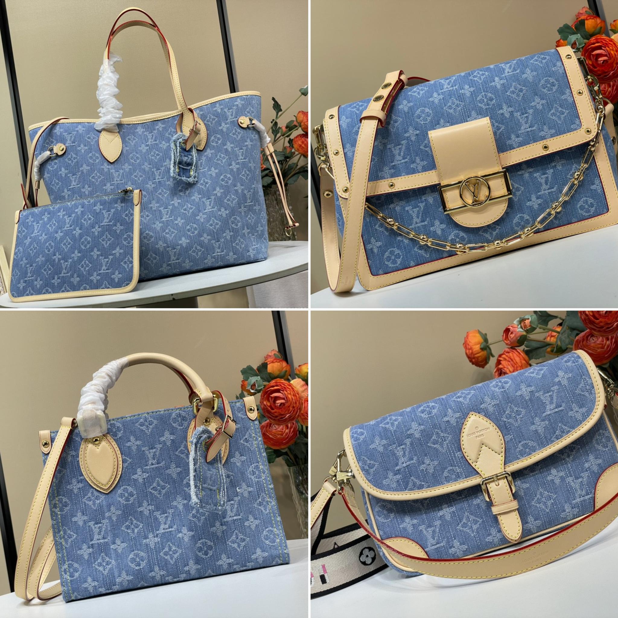 【NEVERFULL 中号手袋】 m13192 蓝色/丹宁牛仔 

【DAUPHINE SOFT ...