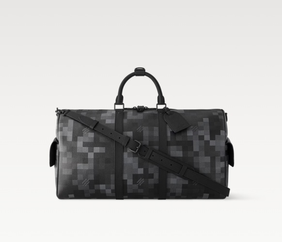 Louis Vuitton Keepall Bandouliere 50 Damoflage Black Travel Bag 1 Louis Vuitton Keepall Bandouliere 50 Damoflage Black Travel Bag