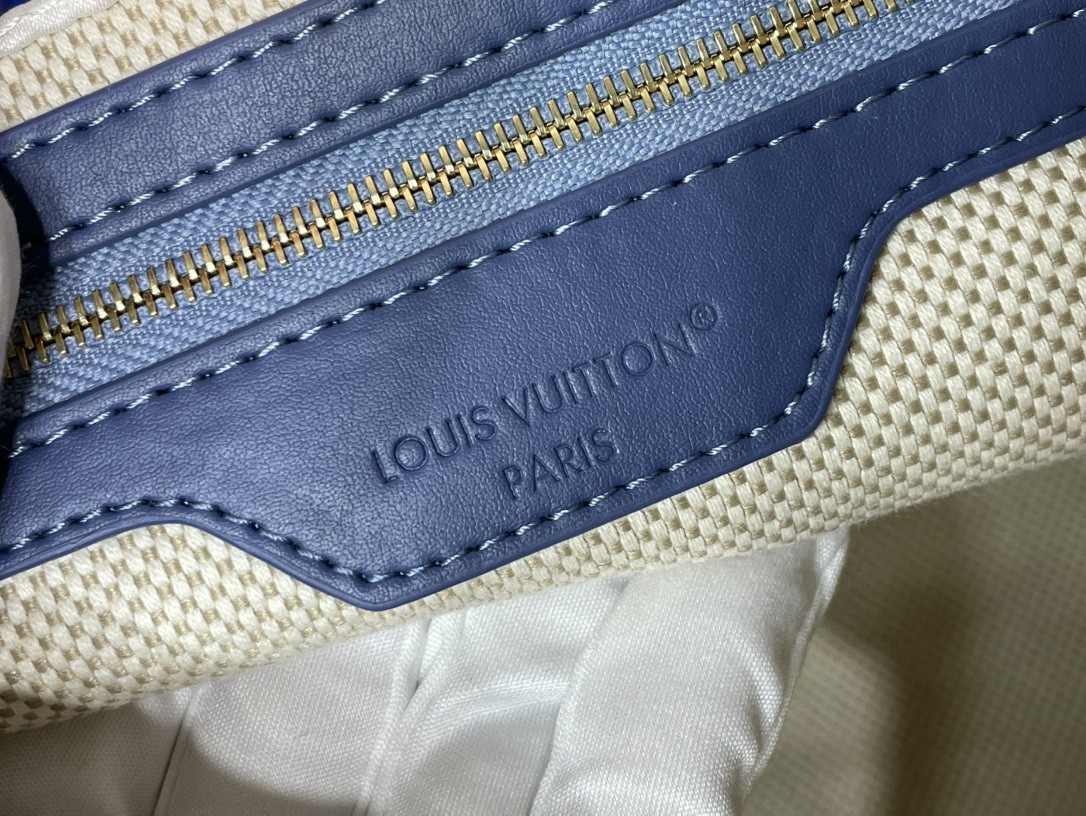 Louis Vuitton Vagabond Hobo Bag Damier Denim 3D Blue/Large Grid, 38x35x12cm 12 a1752341230095 7440