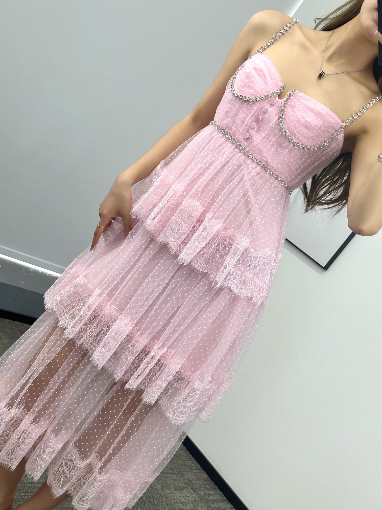 ♥️self定制染色蕾丝连衣裙！SML 