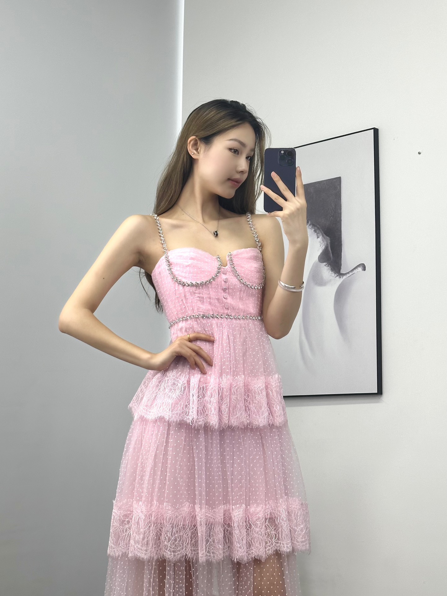 ♥️self定制染色蕾丝连衣裙！SML 