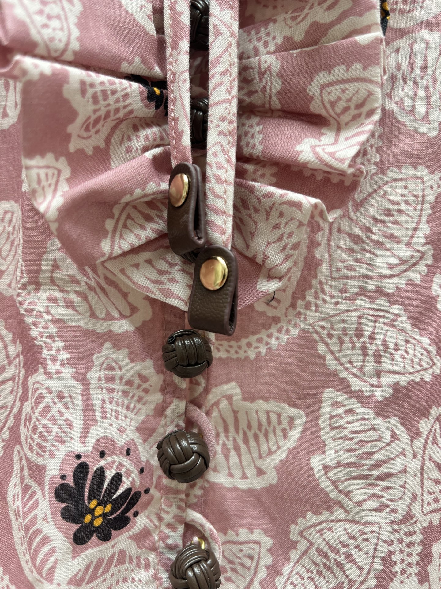 ♥️印花荷叶边宽松上衣！棉 SML