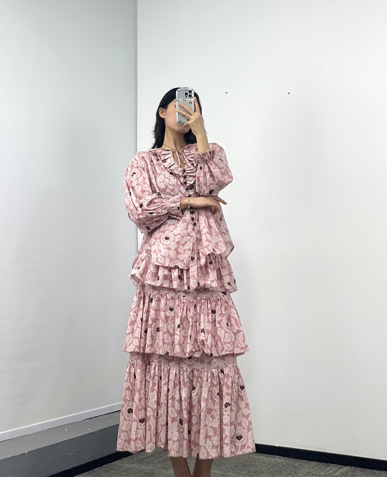 ♥️印花蛋糕裙！棉 SML