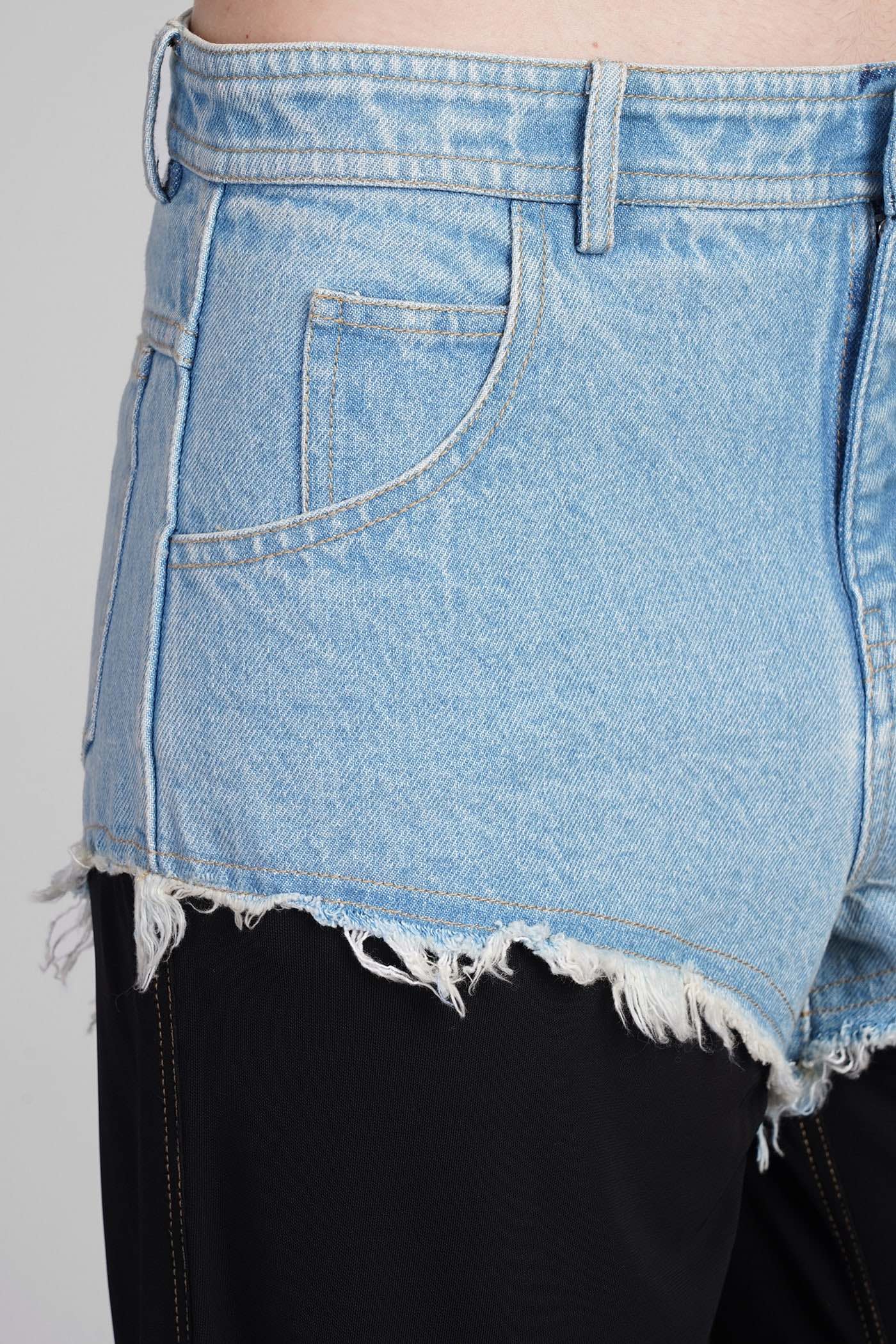 ♥️毛须边撞色拼接牛仔裤！棉 SML