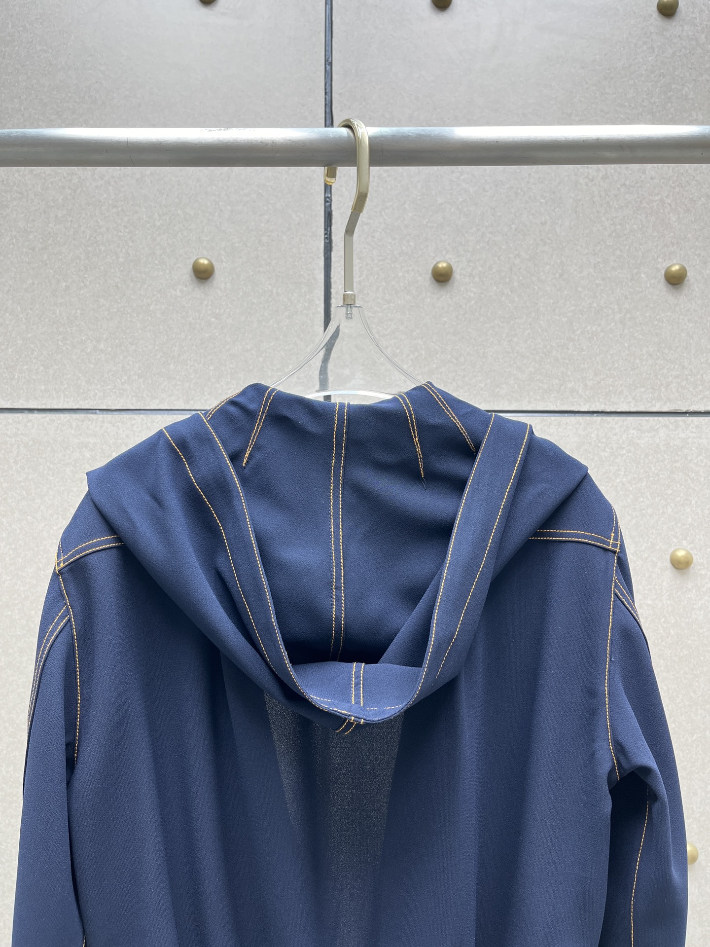 ♥️alai* 牛仔线拼接连体衣！两色 SML