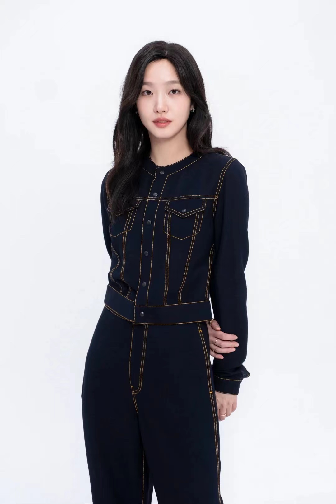 NO:570091,alai* early autumn denim line top!  SML,,alaia,alexander wang19860909alai*早秋牛仔走线上衣！SML,,alaia,alexander wang,Women's clothing