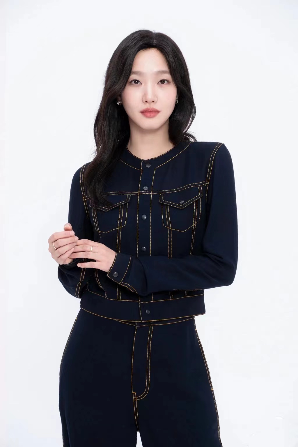 ♥️alai*早秋牛仔走线上衣！SML