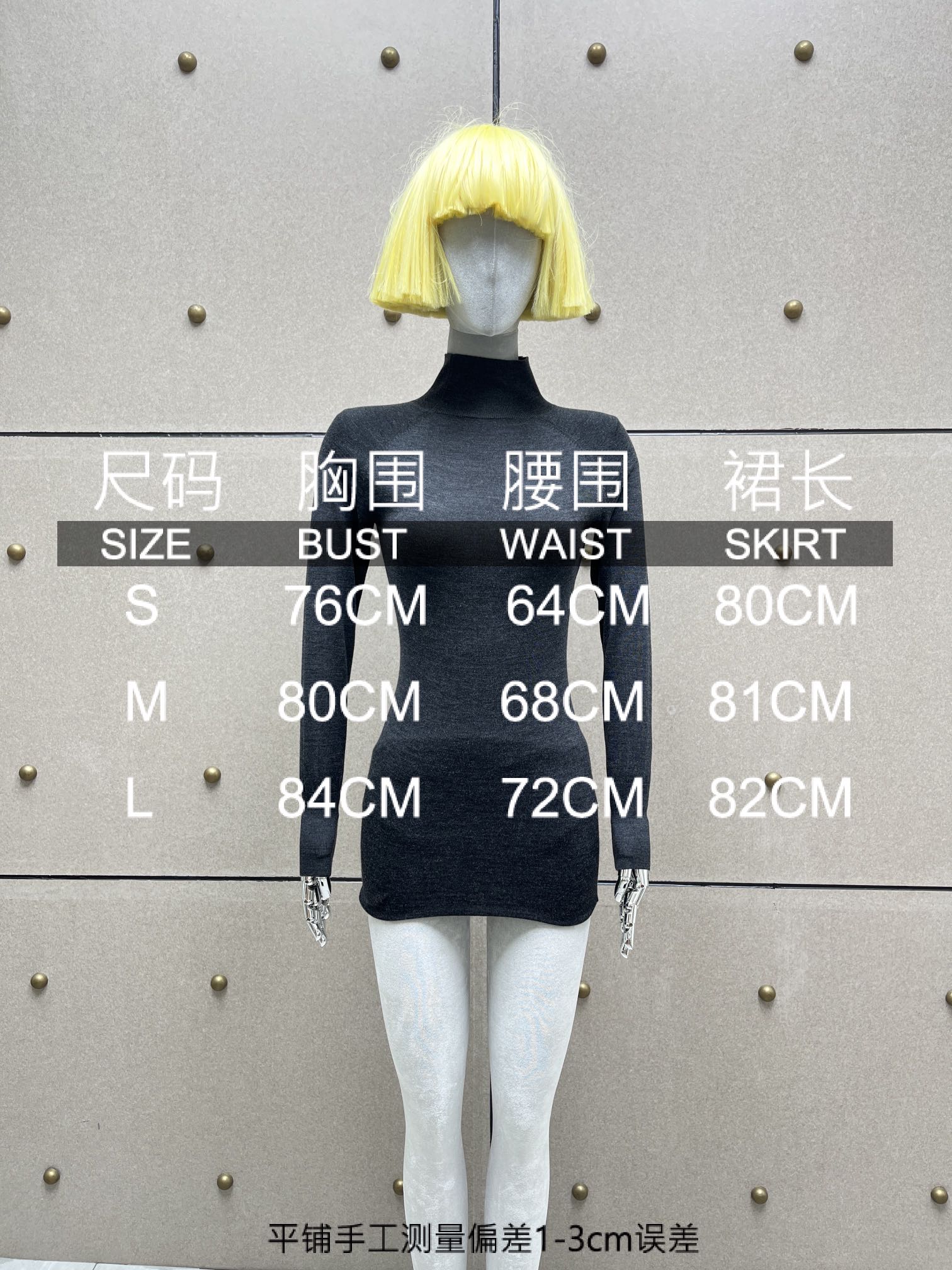 ♥️alai*秀款精纺超细羊毛针织连衣裙！100%杨子羊毛，SML 
