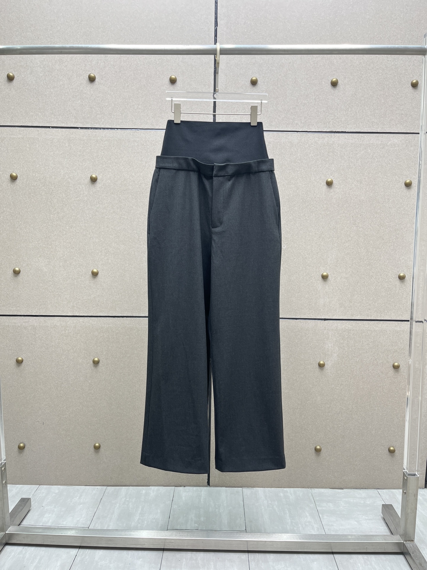 NO:331347,alai* threaded knitted splicing trousers!  SML, alaia, alexander wang19860909alai* 螺纹针织拼接西裤！SML,,alaia,alexander wang,Women's clothing