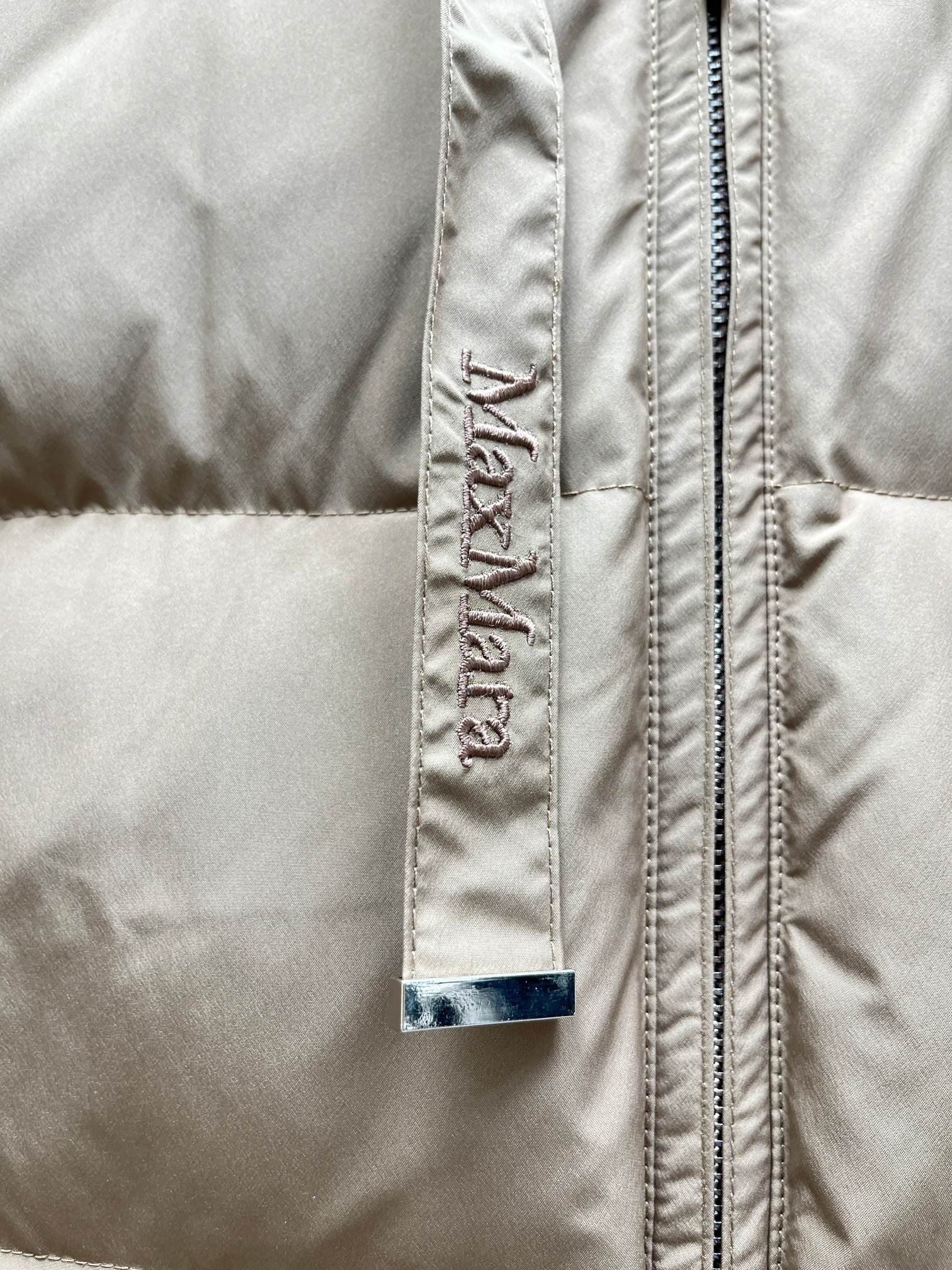 ❤️max 刺绣双面撞色羽绒服！双面穿 银灰+咖啡色 字母刺绣 填充白鸭绒 SML 